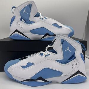 Nike Jordan True Flight Mens Basketball Shoes White Blue 342964-140 VNDS Size 13